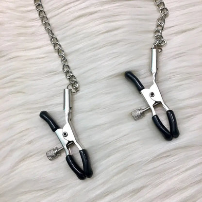 Close-up of the black adjustable clamp tips