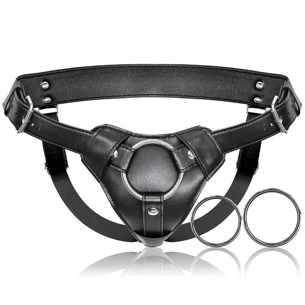 Padded Strap-On Harness with Interchangeable O-Rings
