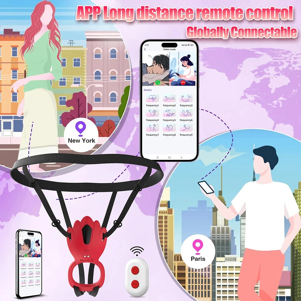 Clitoral Vibrator And Harness