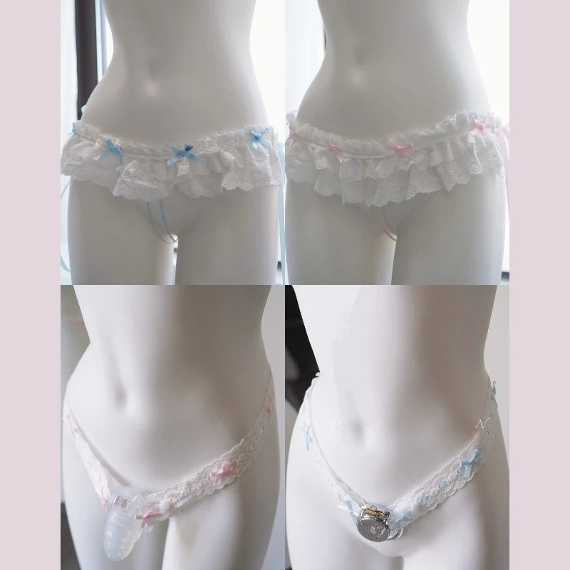 Pink Lace Harness Strap for Chastity Cage – alternative view 5