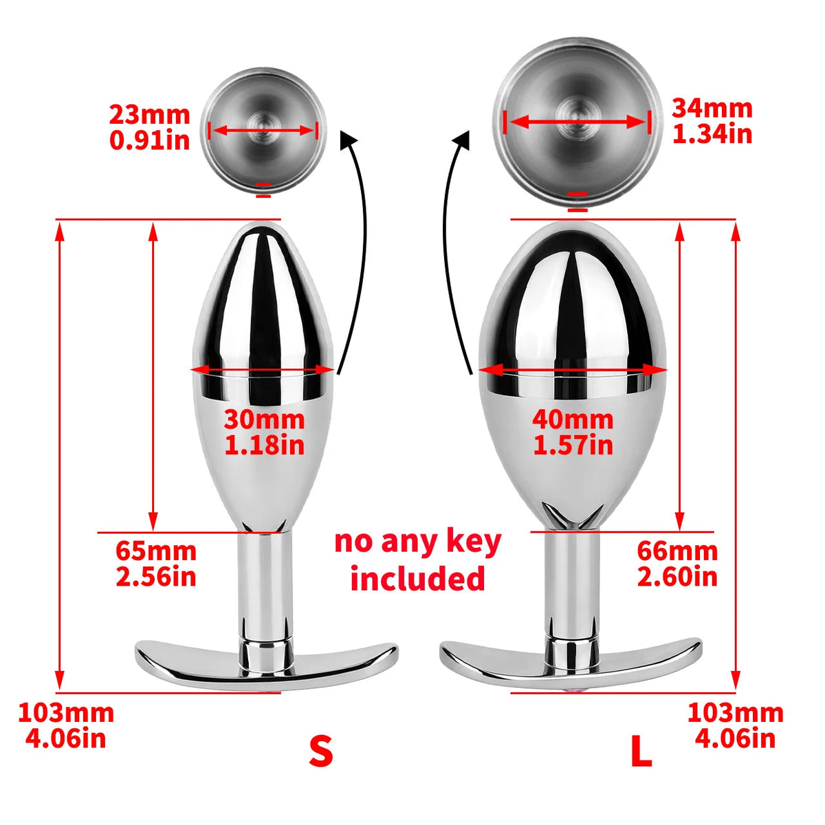 Chastity Cage Key Storage Butt Plug – alternative view 10