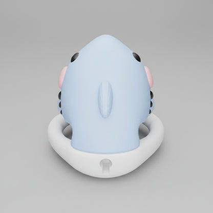 Blåhaj Chastity Cage