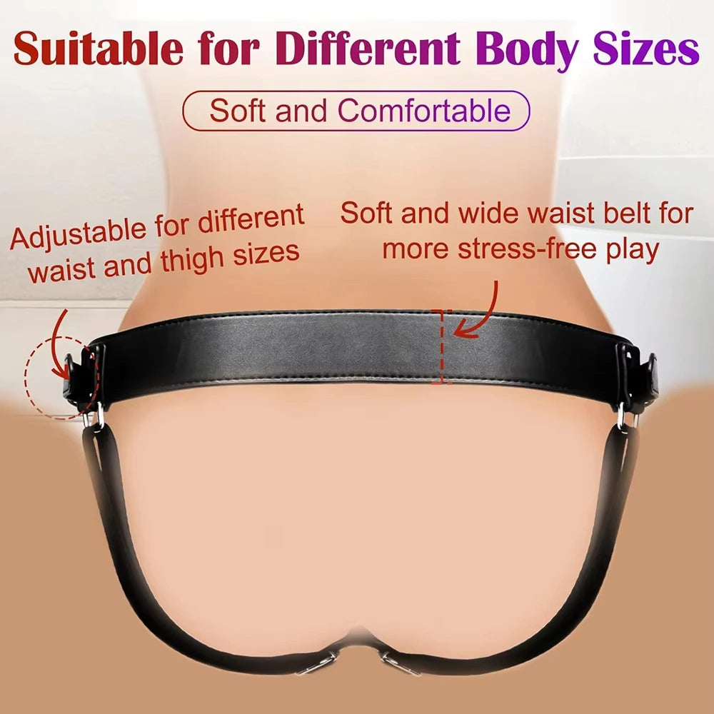 Padded Strap-On Harness with Interchangeable O-Rings – fit