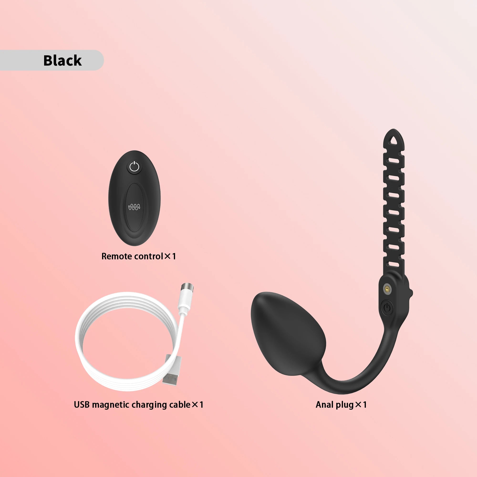 Remote Controlled Vibrating Buttplug Attachment for Chastity Cage