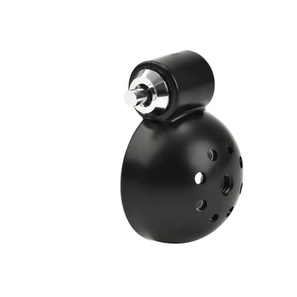 Black Rounded Chastity Cage Set