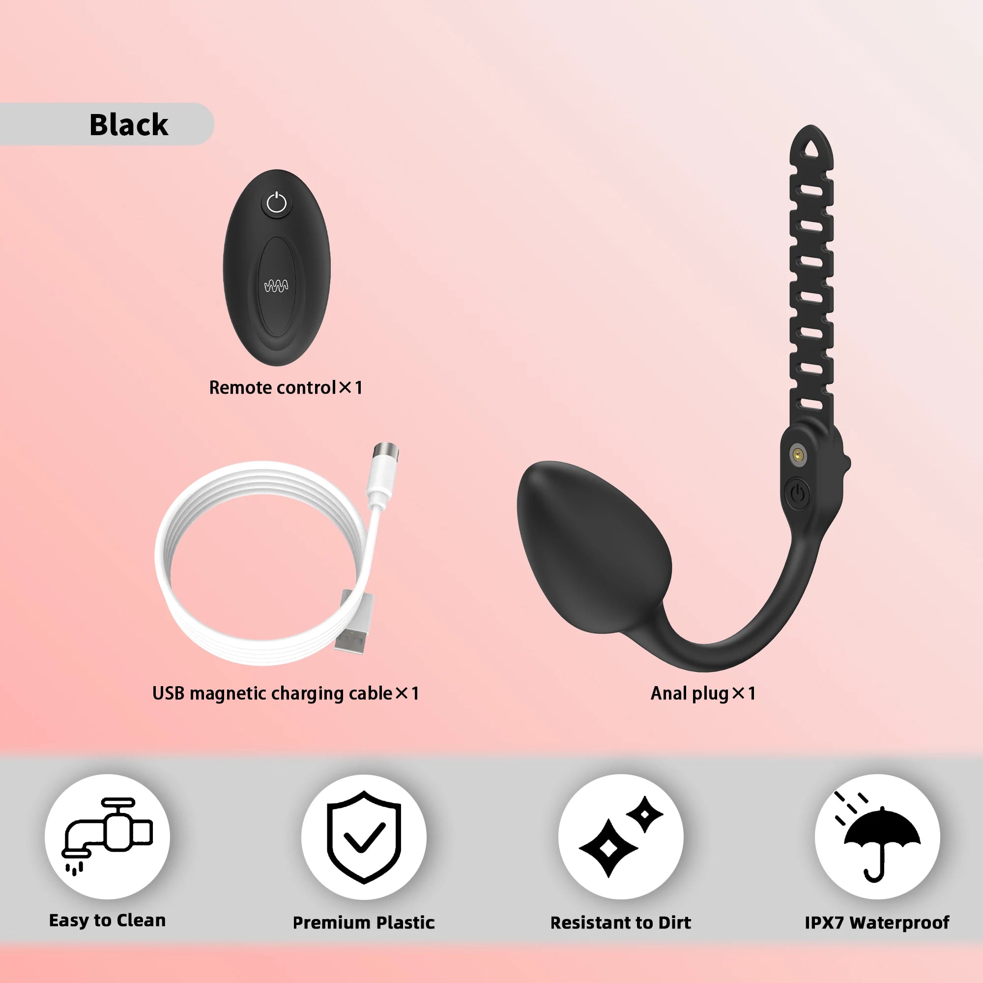 Remote Controlled Vibrating Buttplug Attachment for Chastity Cage