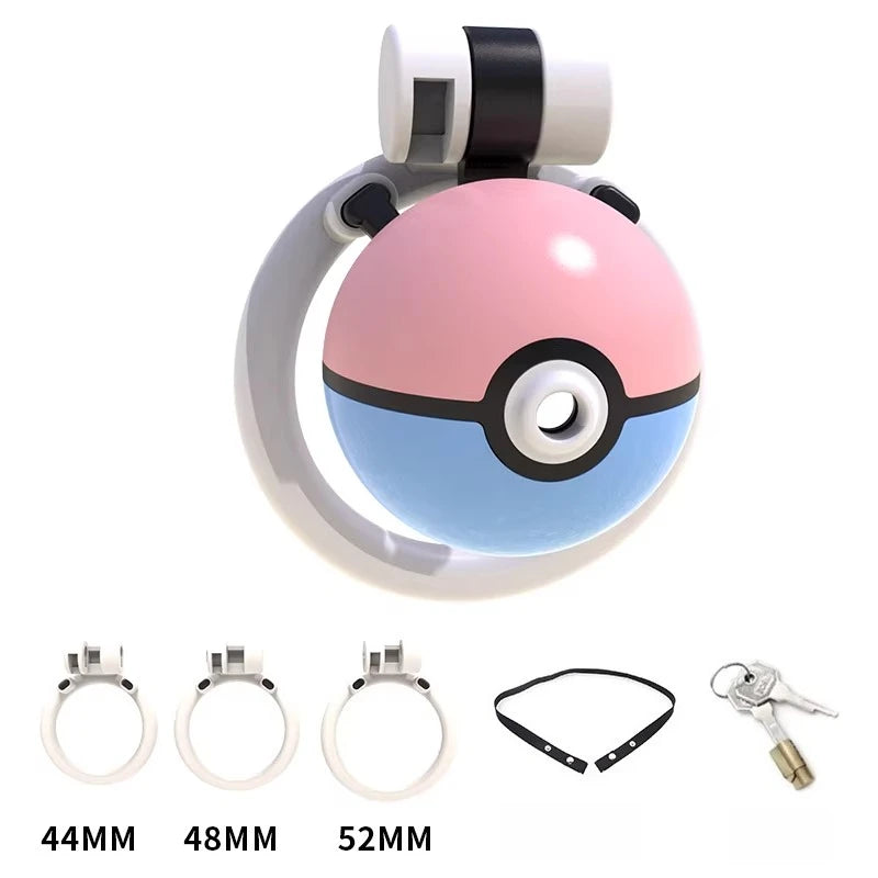 "Gotta Cage 'em All" Chastity - Trans (with Strap)