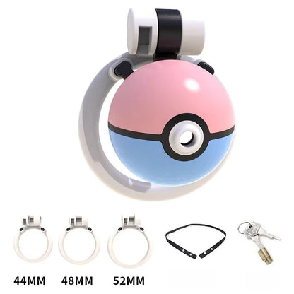 "Gotta Cage 'em All" Chastity - Trans (with Strap)