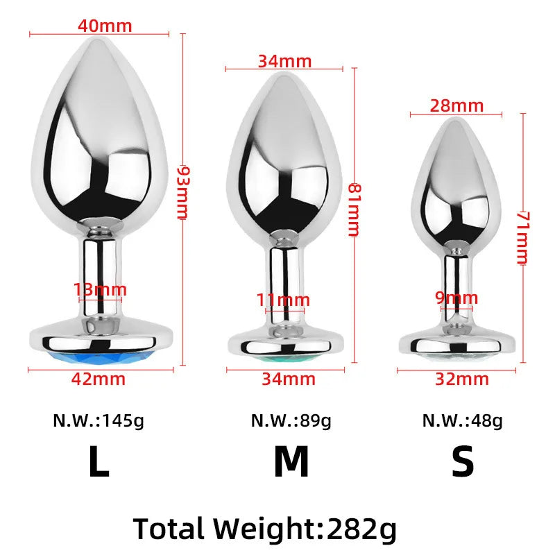 Classic Gem Buttplug Set (3 Sizes)