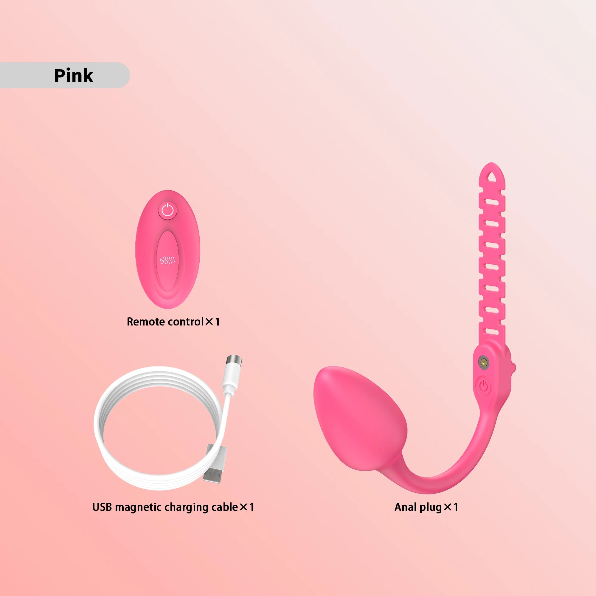 Remote Controlled Vibrating Buttplug Attachment for Chastity Cage