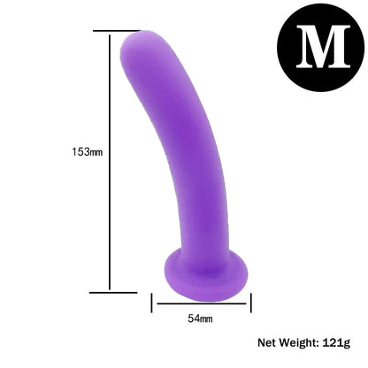Curved Silicone Strap-On Dildo – alternative view 5
