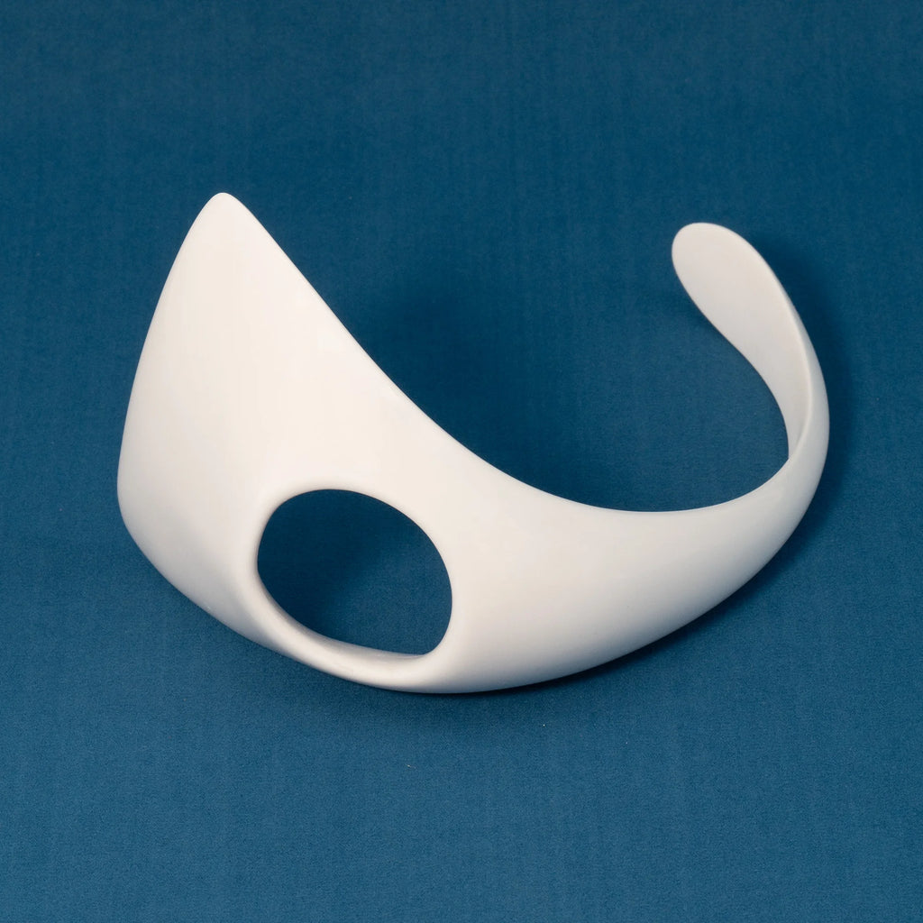 White Chastity Plate