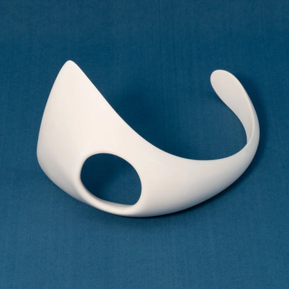 White Rigid Chastity Plate