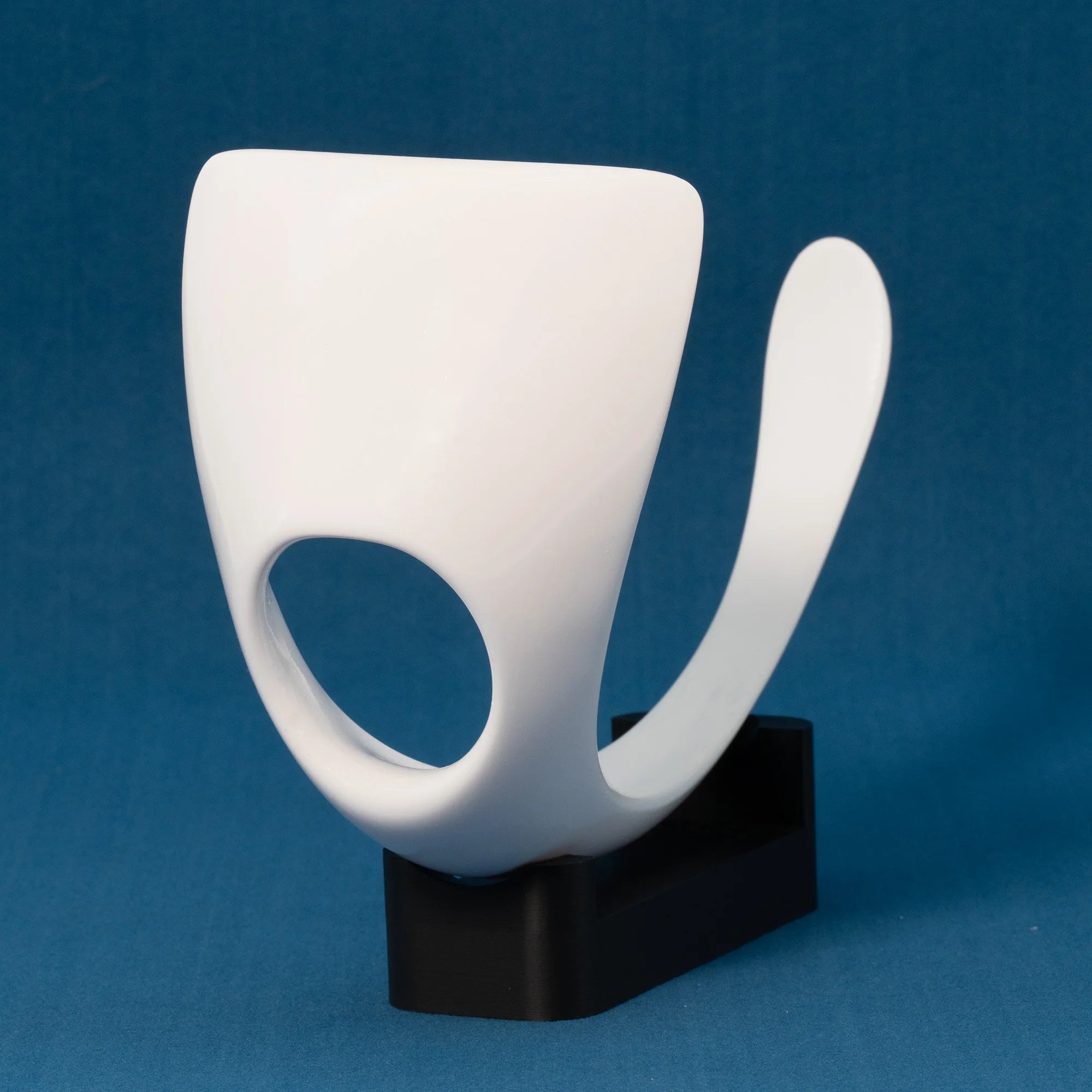 White Chastity Plate