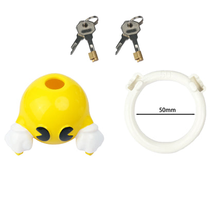 Hungry Yellow Guy Chastity Cage
