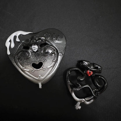 Black Gothic Chastity Cage – alternative view 3