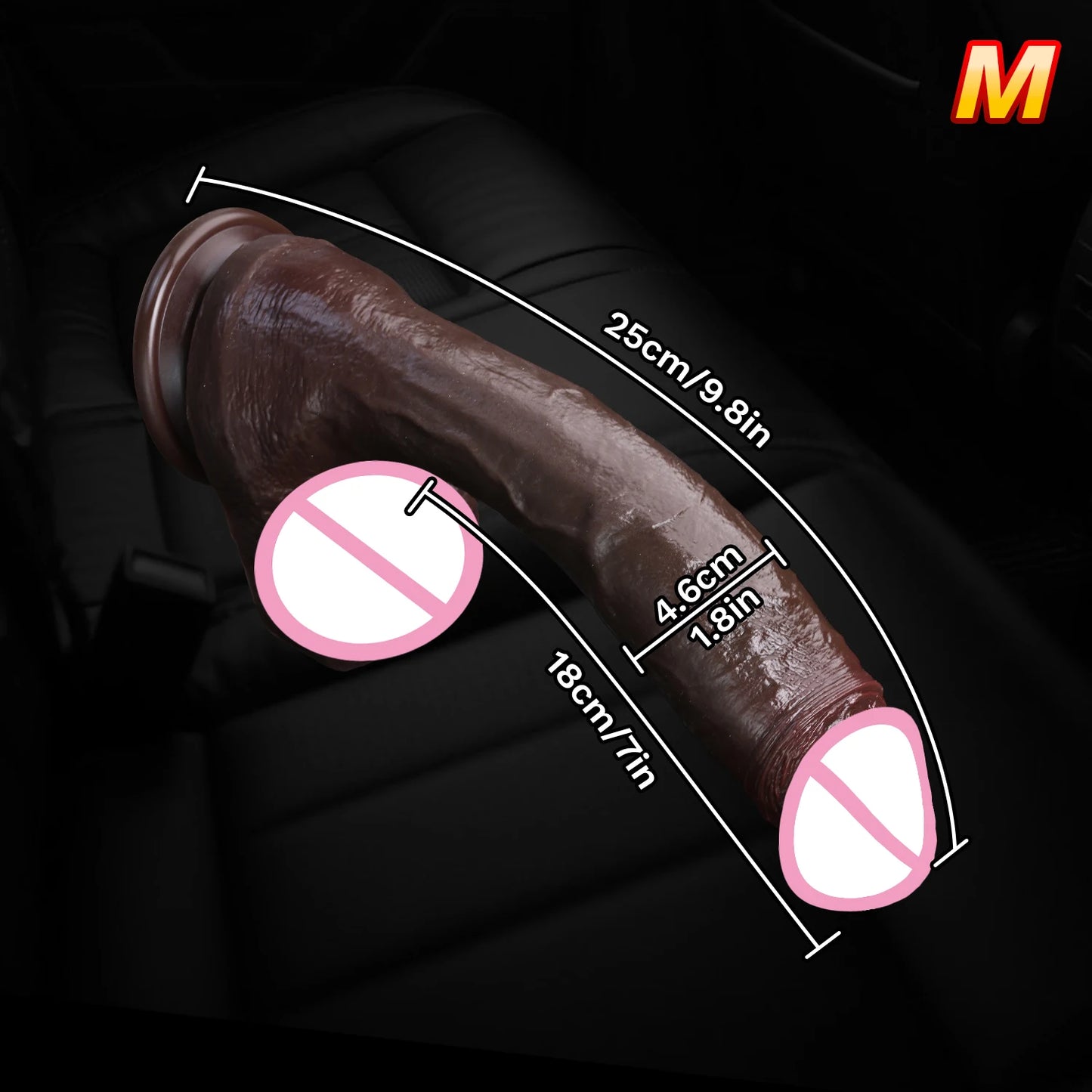 Realistic Silicone Suction Cup Dildo