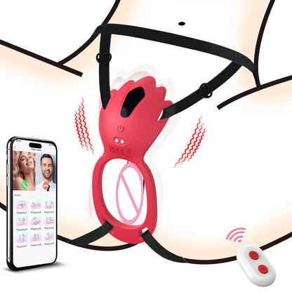 Wearable Clitoral Vibrator Harness