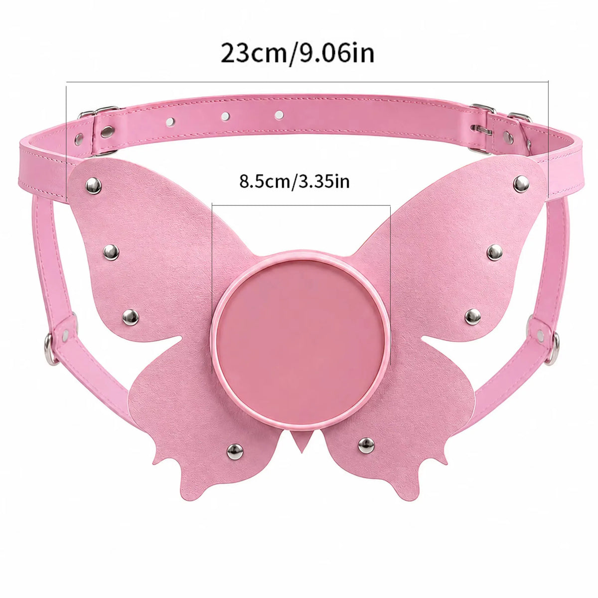 Suction Cup Strap-On Harness – Pink Butterfly