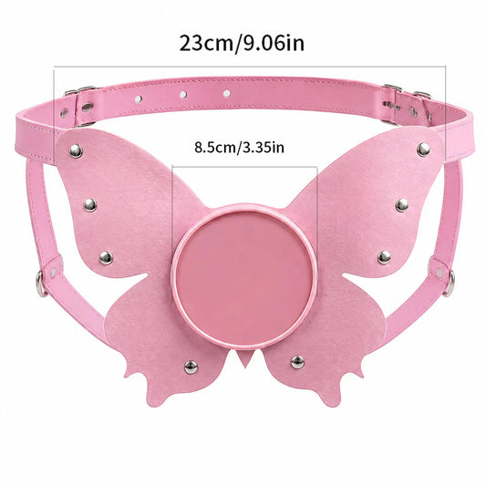 Suction Cup Strap-On Harness – Pink Butterfly