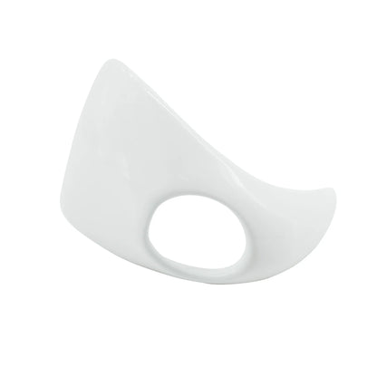 White Rigid Chastity Plate