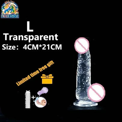 Clear Soft Jelly Dildo
