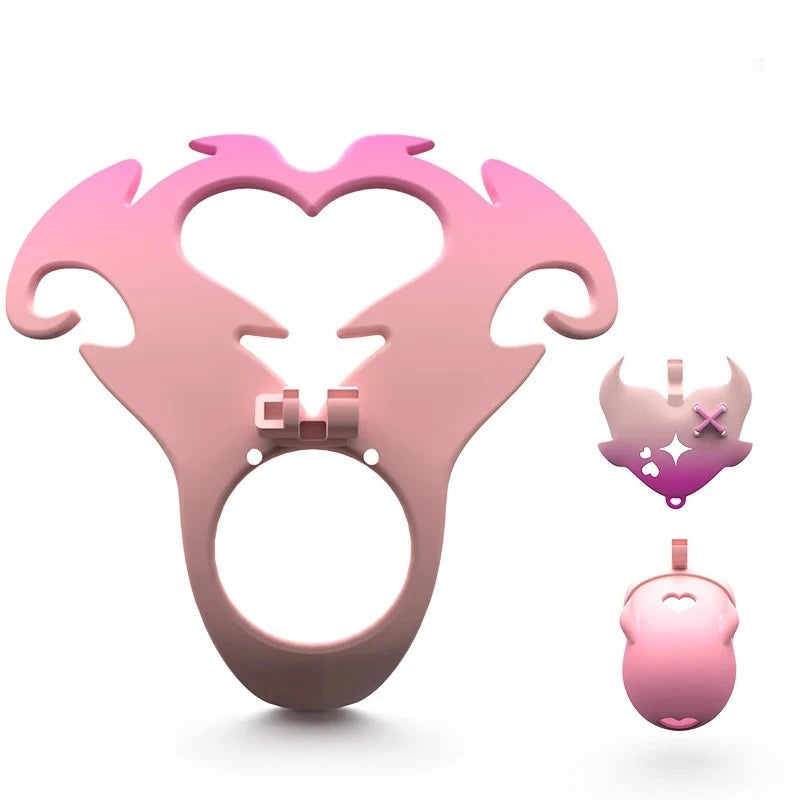Pink Succubus Chastity Plate Set