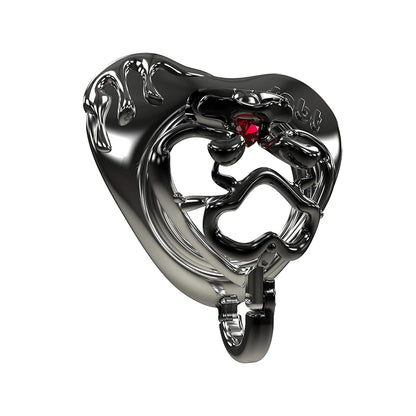 Black Gothic Chastity Cage – alternative view 7