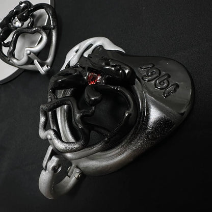 Black Gothic Chastity Cage – alternative view 4