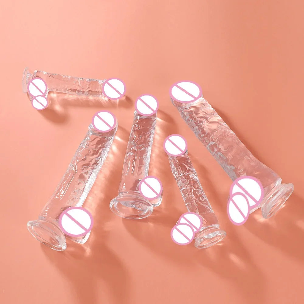 Clear Soft Jelly Dildo