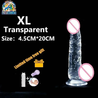 Clear Soft Jelly Dildo