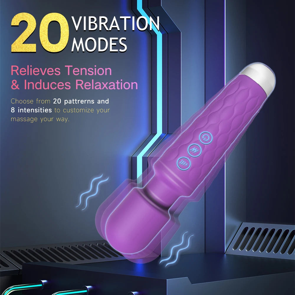 Compact Rechargeable Wand Vibrator