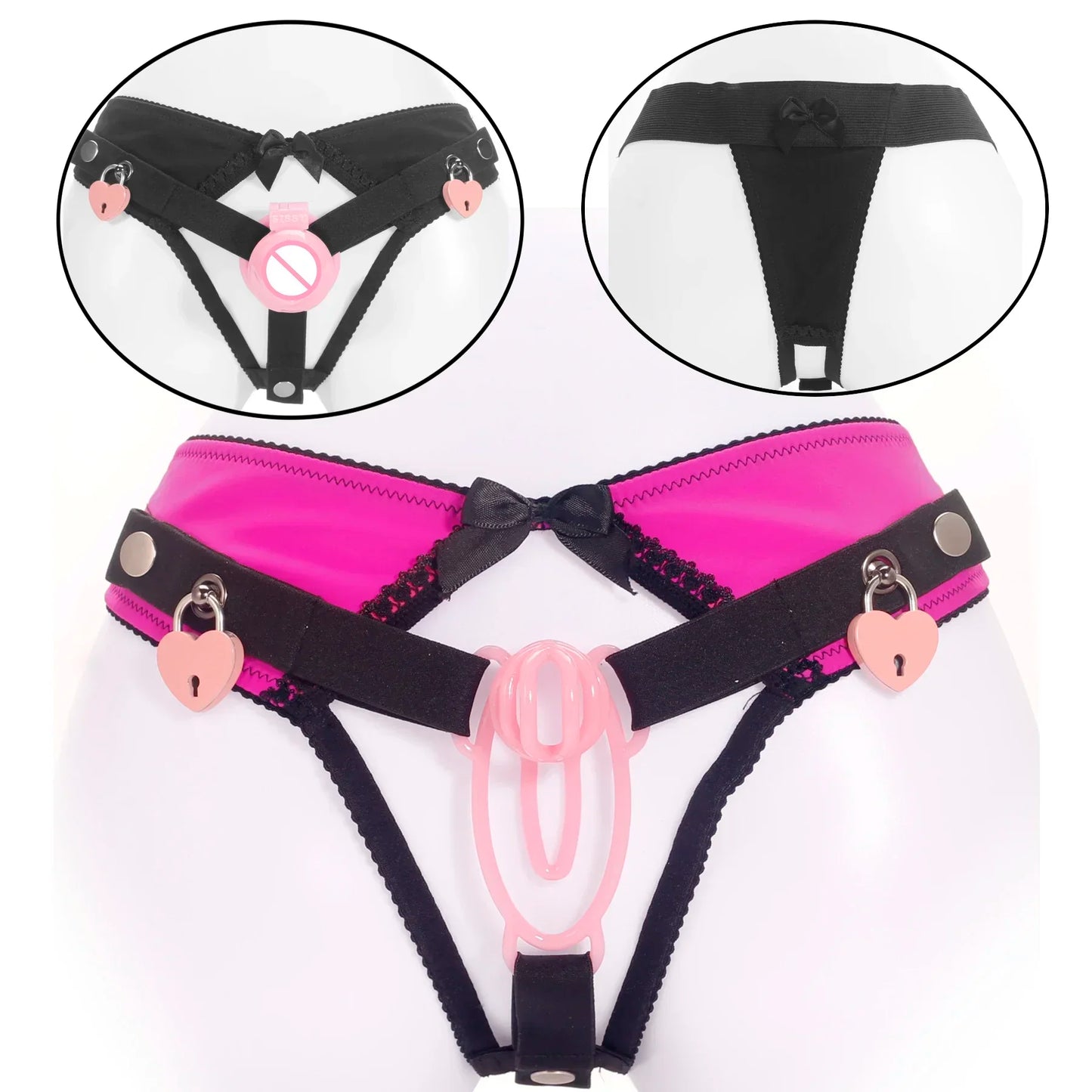 Lockable Chastity Support Harness