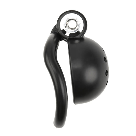 Black Rounded Chastity Cage Set