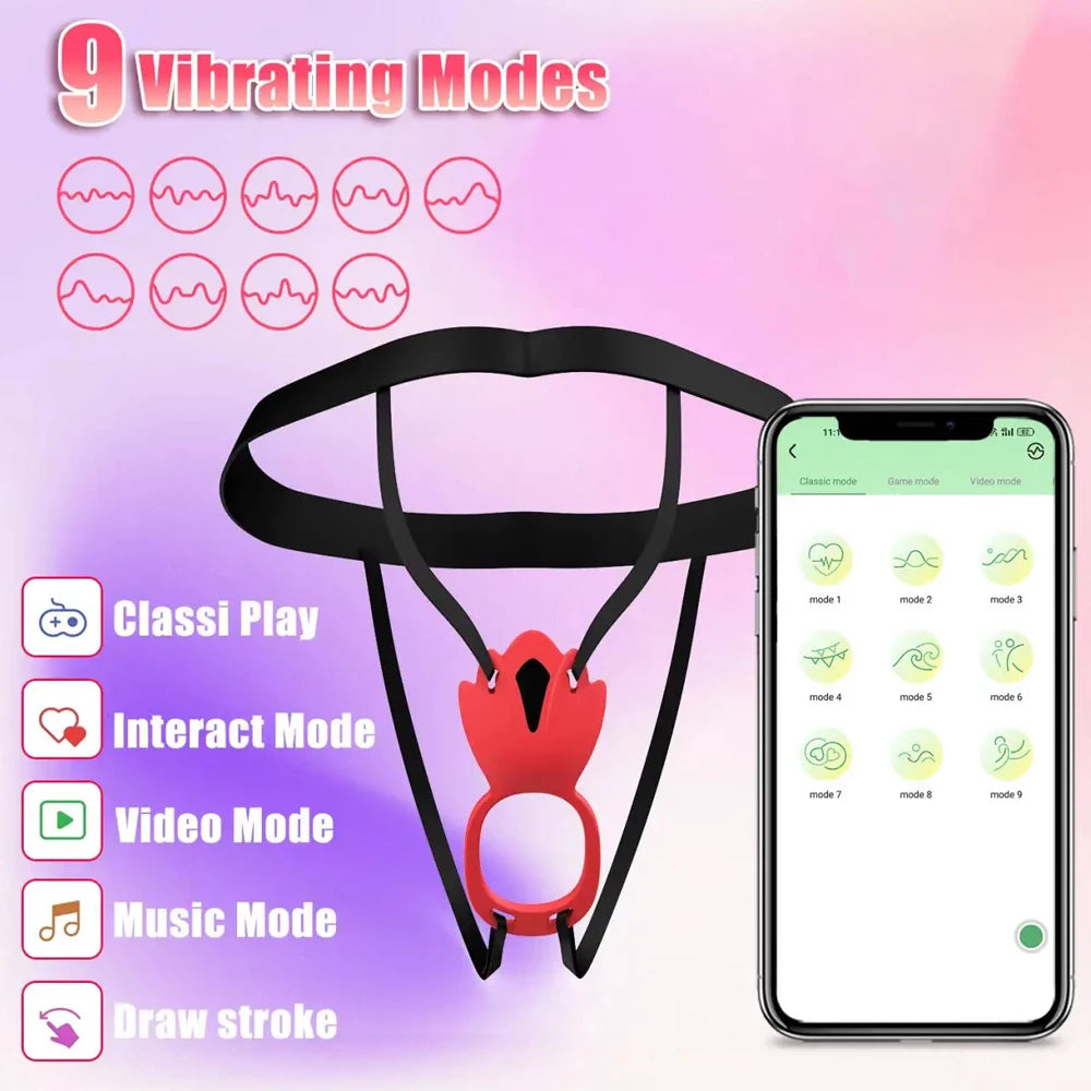 Wearable Clitoral Vibrator Harness