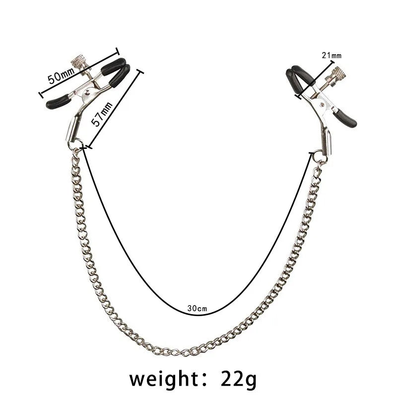 Nipple Clamps with Chain – alternative view 1