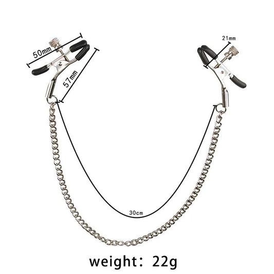 Nipple Clamps with Chain – alternative view 1